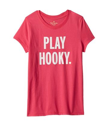 Kate Spade New York Kids Play Hooky Tee (little Kids/big Kids) (camilla Pink) Girl's T Shirt
