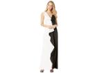 Bcbgmaxazria Long Woven Evening Dress (black Combo) Women's Clothing