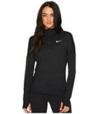 Nike Dry Element 1/2 Zip Running Top (black) Women's Long Sleeve Pullover