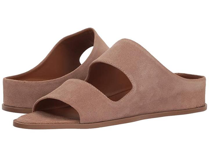 Aquatalia Abbey Slide (nude Suede) Women's Wedge Shoes