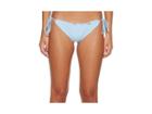 Luli Fama Cosita Buena Wavey Tie Side Ruched Full Bikini Bottom (cielo) Women's Swimwear