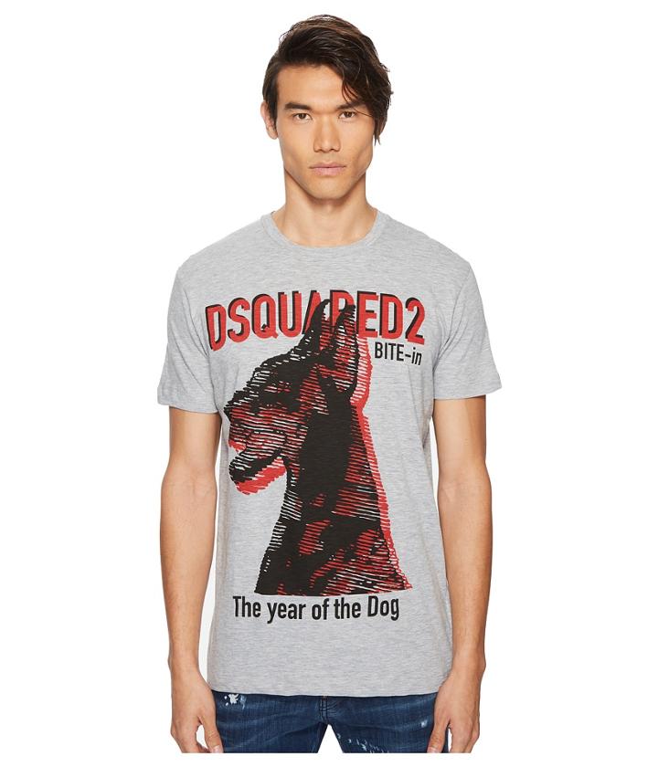 Dsquared2 Year Of The Dog T-shirt (grey Melange) Men's T Shirt
