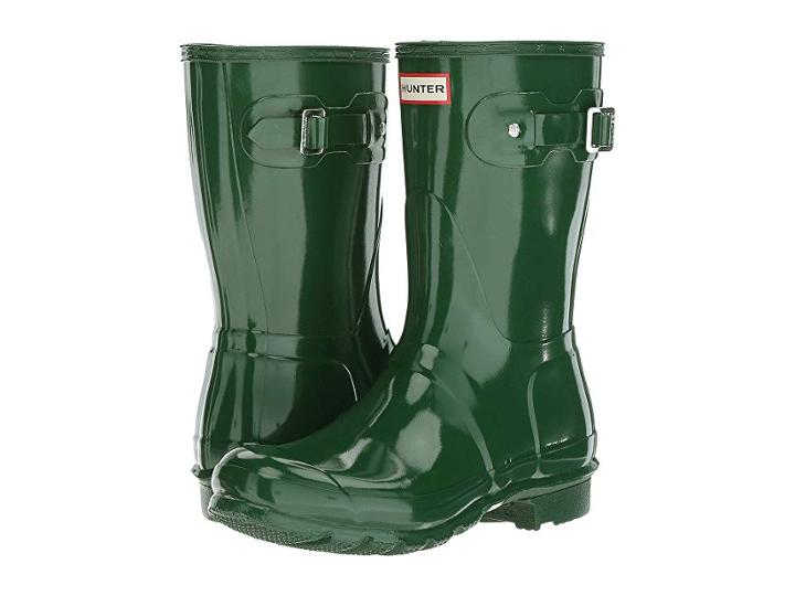 Hunter Original Short Gloss Rain Boots (hunter Green) Women's Rain Boots