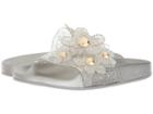 Marc Jacobs Daisy Aqua Slide (silver) Women's Slide Shoes