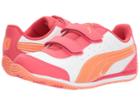 Puma Kids Speed Lightup Power V (little Kid/big Kid) (puma White/melon) Girls Shoes