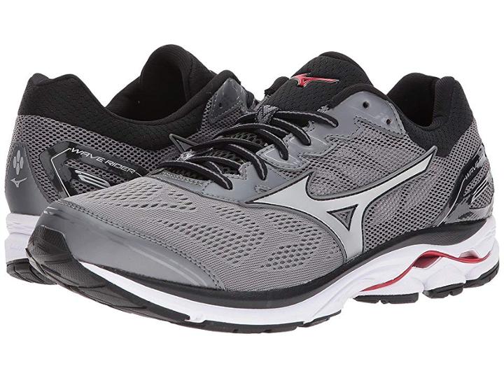Mizuno Wave Rider 21 (quiet Shade/silver/formula One) Men's Running Shoes