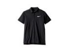 Nike Kids Court Dry Tennis Polo (little Kids/big Kids) (black/white) Boy's Clothing