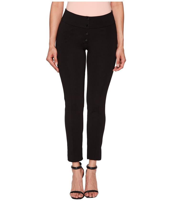 Unique Vintage Ponte Cigarette Pants (black) Women's Casual Pants