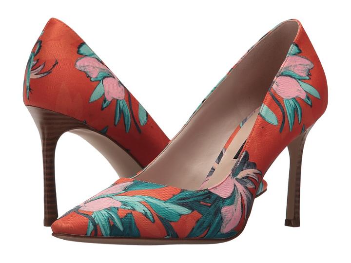 Nine West Emmala Pump (orange Multi Fabric) Women's Shoes