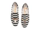 Sam Edelman Evelina (ivory/black Woven Stripe/nappa) Women's Shoes