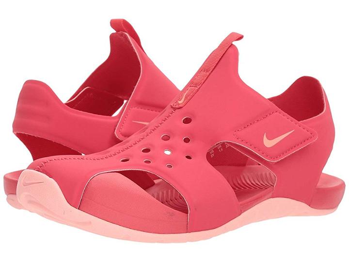 Nike Kids Sunray Protect 2 (little Kid/big Kid) (tropical Pink/bleached Coral) Girls Shoes