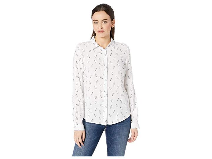 Per Se Long Sleeve Button Down Shirt (arrow Heart) Women's Clothing