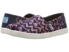 Toms Kids Alpargata (little Kid/big Kid) (fuchsia Colorful Tribal) Girl's Shoes