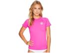 Body Glove Smoothies In Motion Rashguard (flamingo Pink) Women's Swimwear