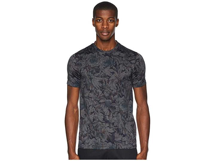 Etro Floral Crew Neck T-shirt (violet) Men's T Shirt