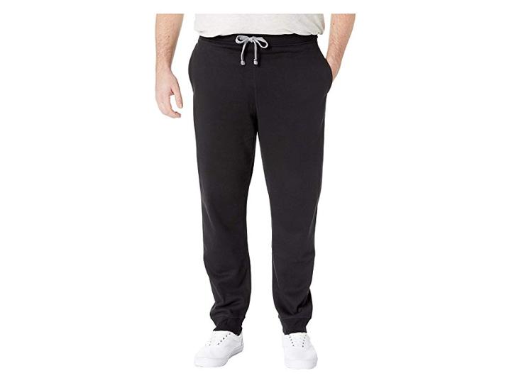 Nautica Big & Tall Big Tall Knit. Pants W/ Rib Cuff (true Black) Men's Casual Pants