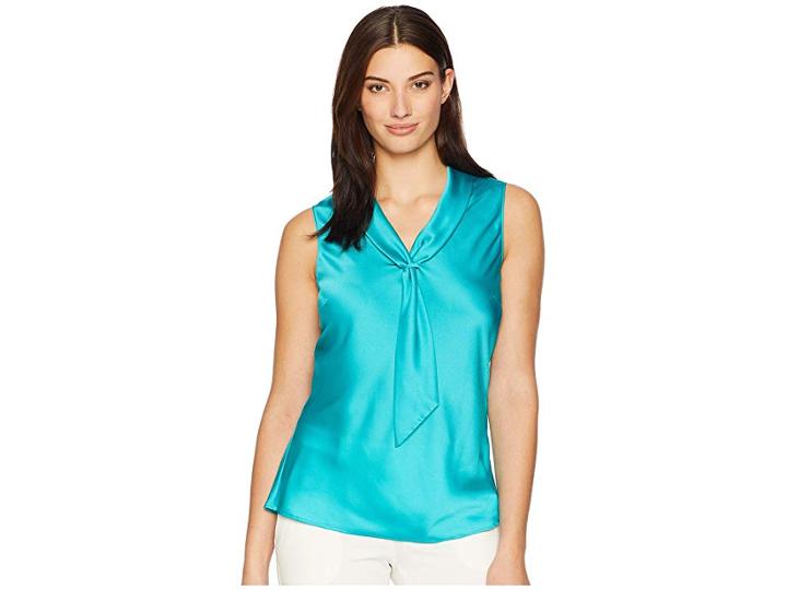 Tahari By Asl Sailor Top (hawaiian Blue) Women's Blouse