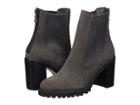 Chinese Laundry Jersey (charcoal Split Suede) Women's Zip Boots