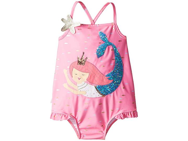 Mud Pie Mermaid One-piece Swimsuit (toddler) (pink) Girl's Swimsuits One Piece