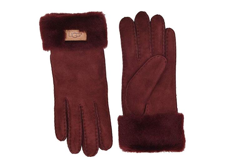 Ugg Turn Cuff Water Resistant Sheepskin Gloves (port) Extreme Cold Weather Gloves