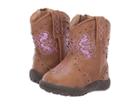 Roper Kids Lexi (infant/toddler) (tan Faux Leather/glitter Inlay Shafy) Cowboy Boots