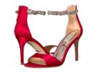 Badgley Mischka Sindy (red Satin) Women's Shoes
