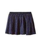 Polo Ralph Lauren Kids Cotton Blend Flounce Skirt (toddler) (navy/white Multi) Girl's Skirt