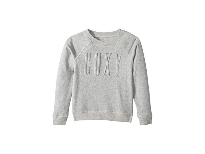 Roxy Kids Wind Blew Fleece (big Kids) (heritage Heather) Girl's Sweatshirt