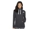 Nike Sportswear Gym Classic Pullover Hoodie (black Heather/sail) Women's Sweatshirt