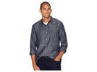 Lucky Brand Long Sleeve One-pocket Ballona End On End Shirt (navy) Men's Clothing