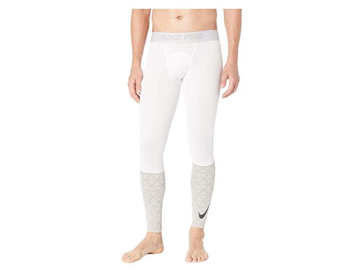 Nike Pro Tights Utility Therma (white/atmosphere Grey/black) Men's Casual Pants