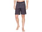 Prana High Seas Shorts (black Field Stripe) Men's Swimwear