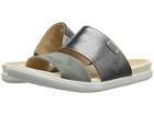 Ecco Damara Slide Sandal Ii (dark Shadow/moon Cow Leather/nubuck) Women's Sandals