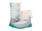 The North Face Kids Amore Ii (toddler/little Kid/big Kid) (shiny Icee Blue/foil Grey) Girls Shoes