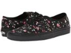Vans Authentic ((floral Dots) Black/black) Skate Shoes