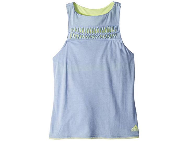 Adidas Kids Melbourne Tank Top (little Kids/big Kids) (chalk Blue) Girl's Sleeveless