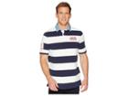 Polo Ralph Lauren Basic Mesh Short Sleeve Knit (cruise Navy/deckwash White) Men's Clothing