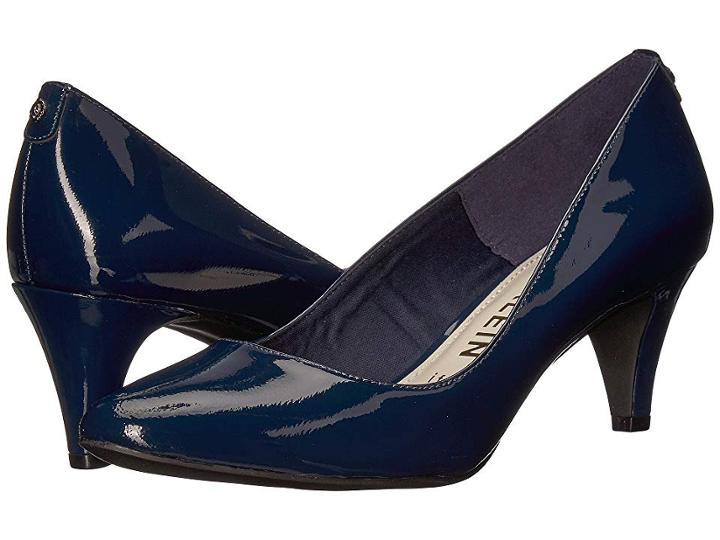 Anne Klein Rosalie (navy Patent Leather) High Heels