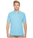 Lacoste Short Sleeve Classic Pique Polo Shirt (ocean Blue) Men's Short Sleeve Pullover