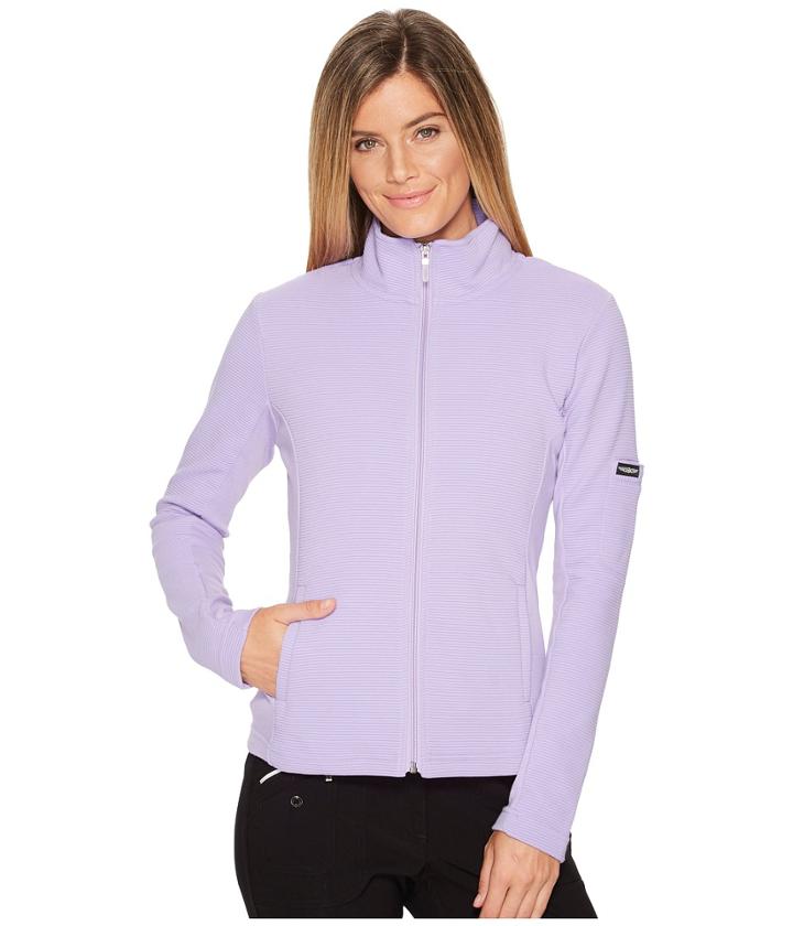 Straight Down Swing Jacket (violet) Women's Coat
