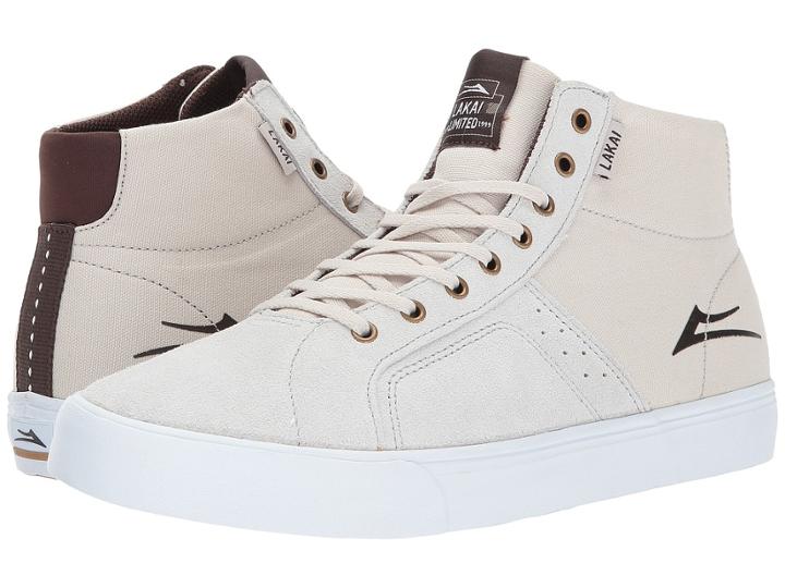 Lakai Flaco High (white Suede) Men's Shoes