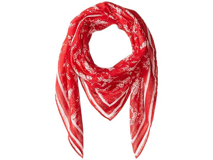 Calvin Klein Bandana Print Sqaure (rouge) Scarves
