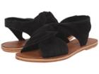 10 Crosby Derek Lam Pell (black Fine Suede) Women's Toe Open Shoes