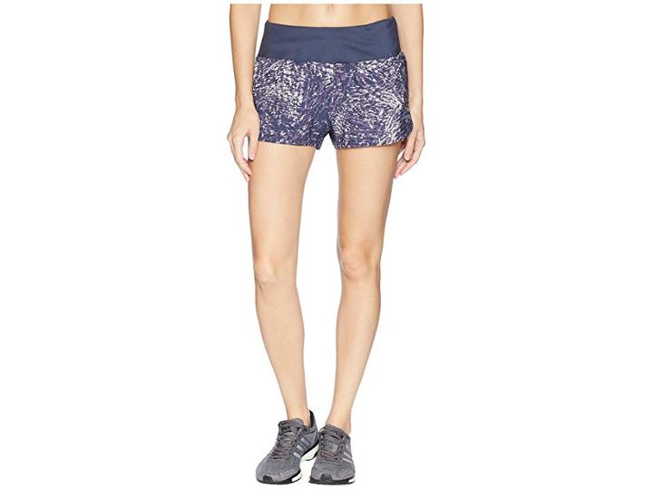Adidas Supernova Glide Print Shorts (trace Blue) Women's Shorts