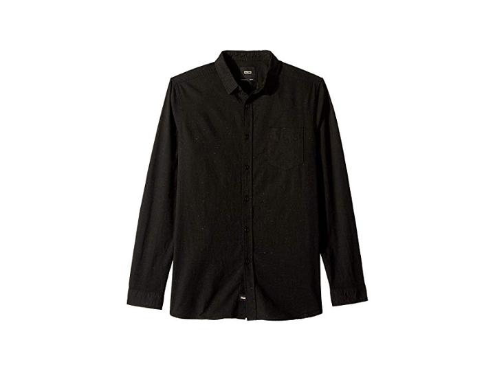 Globe Goodstock Nep Long Sleeve Top (lead) Men's Long Sleeve Button Up