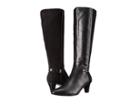 Cole Haan Sylvan Boot (black Leather/black Suede) Women's Dress Zip Boots