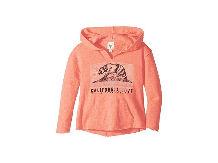 Billabong Kids Days Off Pullover (little Kids/big Kids) (sunkissed Coral) Girl's Long Sleeve Pullover
