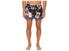 Dolce & Gabbana Playing Cards Short Boxer Swimsuit W/ Bag (black) Men's Swimwear