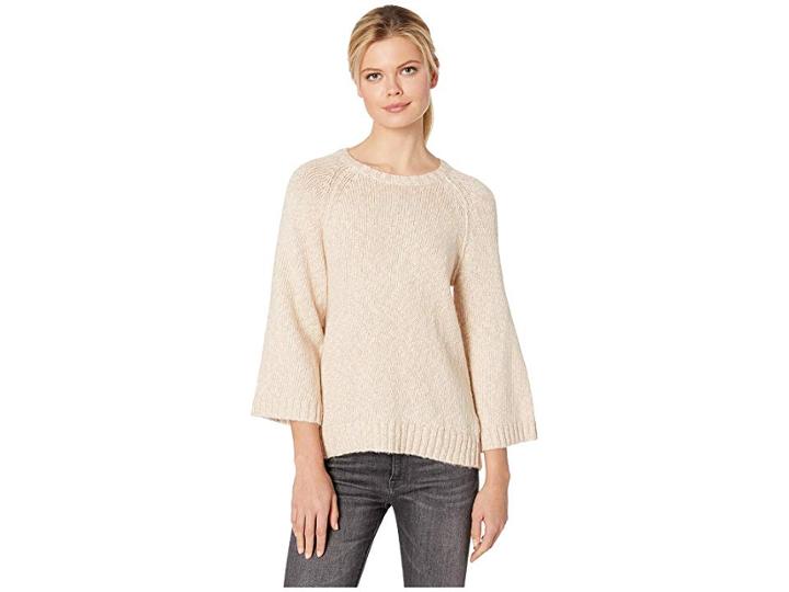 Lilla P Hi-low Boat Neck Sweater (natural) Women's Sweater