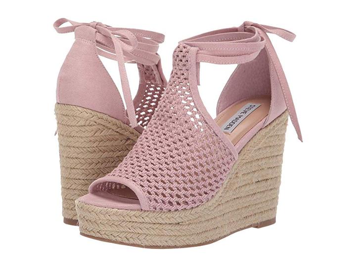Steve Madden Sure Wedge Sandal (blush) Women's Wedge Shoes